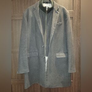 Jos. A. Bank Charcoal Gray Tailored Fit Car Coat